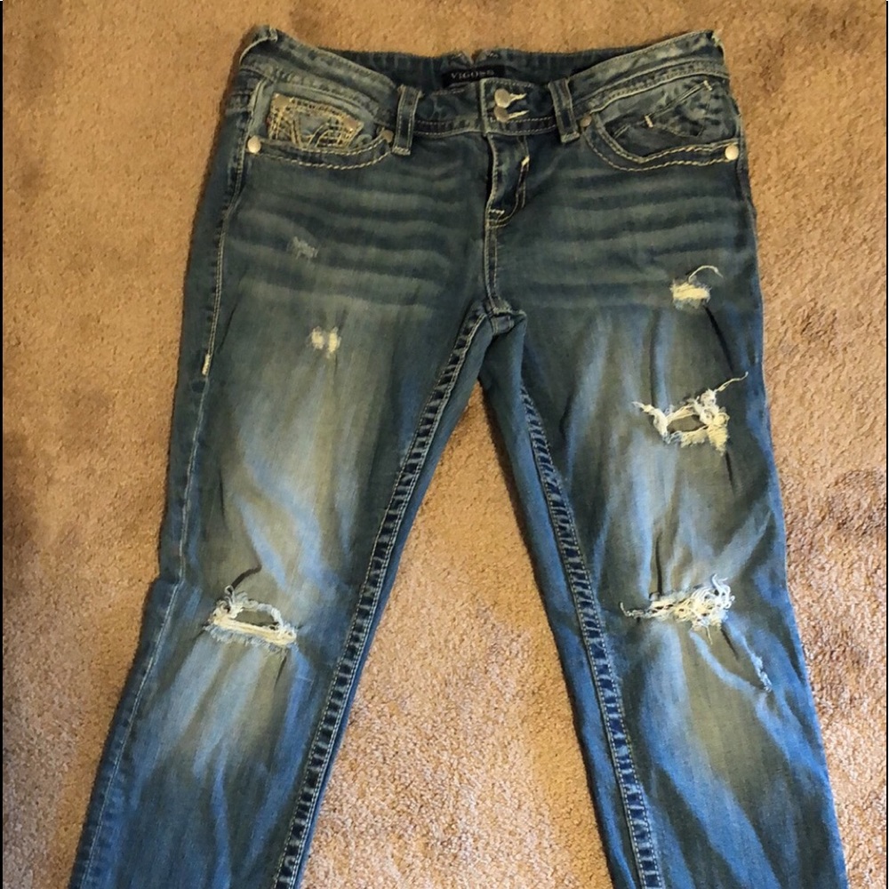 Vigoss Chelsea Boyfriend Distressed Jeans 11/12